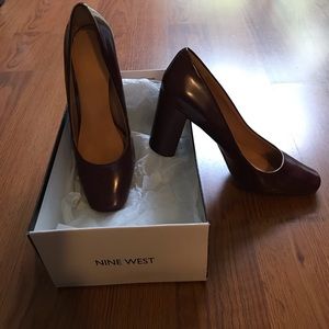 Nine West block heel high heels
